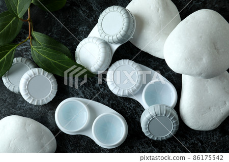Concept of contact lenses for eyes, health care Concept of contact lenses for eyes, health care 86175542
