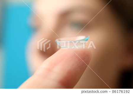 Concept of contact lenses for eyes, health care Concept of contact lenses for eyes, health care 86176192