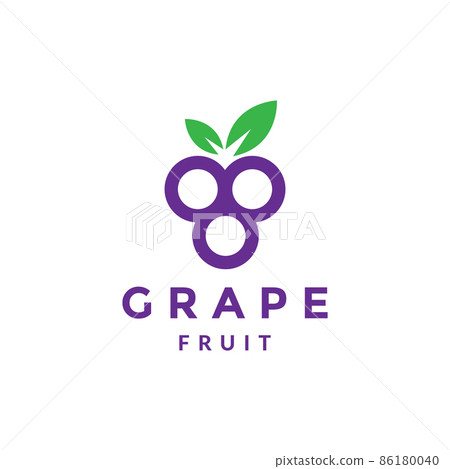 Grapes logo Royalty Free Vector Image - VectorStock