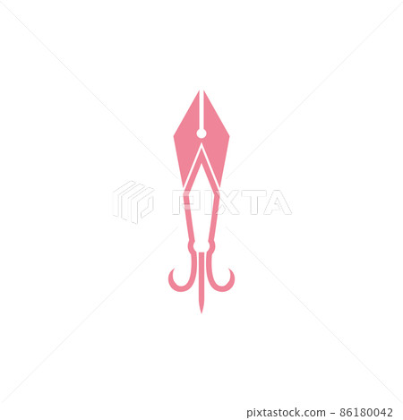 octopus with pencil creative logo design vector graphic symbol icon illustration creative idea octopus with pencil creative logo design vector graphic symbol icon illustration creative idea 86180042