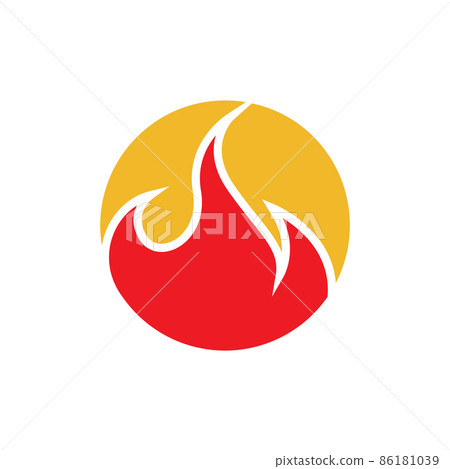 circle with red fire flame logo design vector graphic symbol icon sign illustration creative idea circle with red fire flame logo design vector graphic symbol icon sign illustration creative idea 86181039