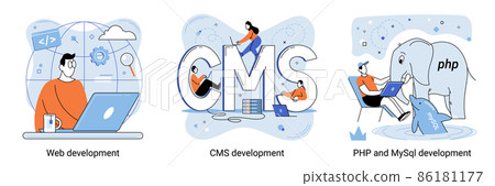 Website development, web design. Programming and coding, php and mysql development, technical work 86181177