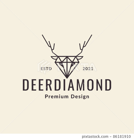 line diamond head deer logo design vector graphic symbol icon sign illustration creative idea line diamond head deer logo design vector graphic symbol icon sign illustration creative idea 86181910