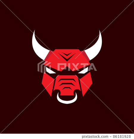 bull red face strong angry logo design vector graphic symbol icon sign illustration creative idea bull red face strong angry logo design vector graphic symbol icon sign illustration creative idea 86181928