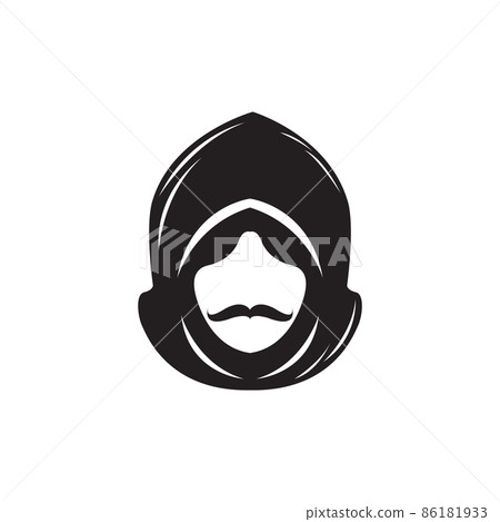 face man with mustache and hood logo design vector graphic symbol icon sign illustration creative idea face man with mustache and hood logo design vector graphic symbol icon sign illustration creative idea 86181933