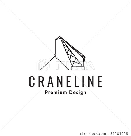 line crane construction logo design vector graphic symbol icon sign illustration creative idea line crane construction logo design vector graphic symbol icon sign illustration creative idea 86181938