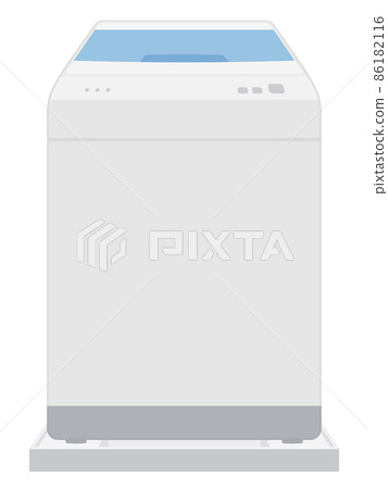 Illustration of washing machine_with washing pan Illustration of washing machine_with washing pan 86182116