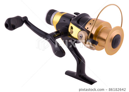 fishing reel (Clipping path) 86182642
