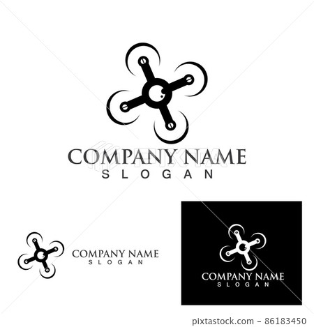 Drone logo vector icon 86183450