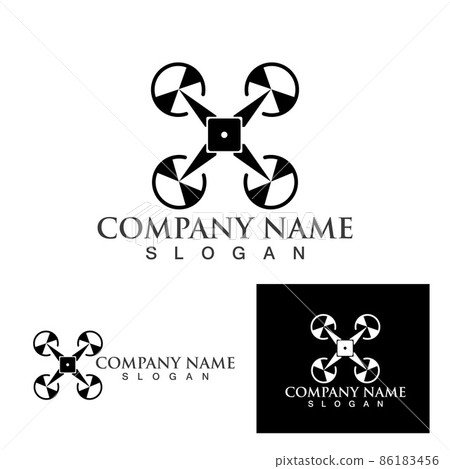 Drone logo vector icon Drone logo vector icon 86183456