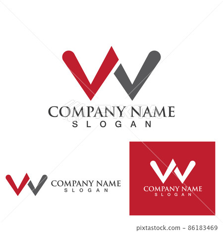 W Logo and symbol Template - Stock Illustration [86183469] - PIXTA