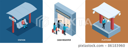 Railway Isometric Compositions 86183960