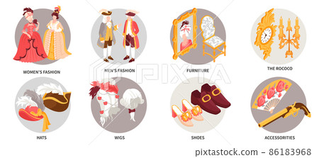 Rococo Isolated Round Compositions 86183968