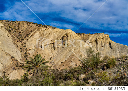 Tabernas desert, Desierto de Tabernas near Almeria, andalusia region, Spain 86183985