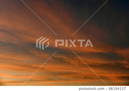 Rustic evening colorful sunset gradient in the evening 86184137