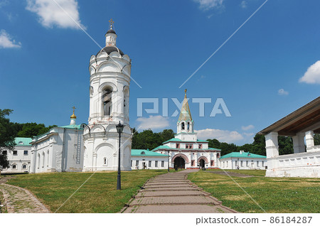 view of St. George's Church Kolomenskoye in moscow view of St. George's Church Kolomenskoye in moscow 86184287