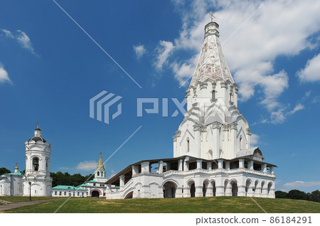 view of the Church of the Ascension in Kolomenskoye Park in Moscow view of the Church of the Ascension in Kolomenskoye Park in Moscow 86184291