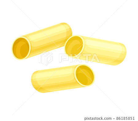 Maccheroni dry pasta. Italian restaurant menu design vector illustration Maccheroni dry pasta. Italian restaurant menu design vector illustration 86185851