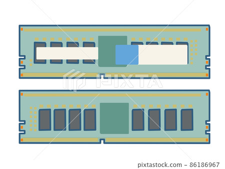 Hand-painted style homebrew computer parts memory 86186967