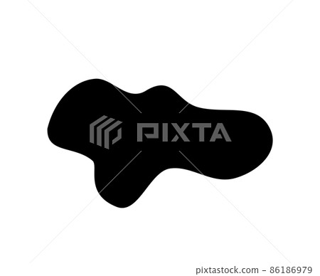 Organic blob vector illustration isolated on white 86186979