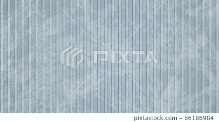 Rusty light cargo container, panoramic background - Vector 86186984
