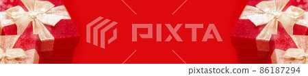14 February gift banner with copy space. 14 February gift banner with copy space. 86187294