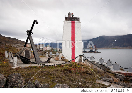 Lighthouse and anchor (monument to Vitus Bering and the participants of the First Kamchatka expedition of 1725-1730) 86188949