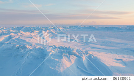 Winter arctic landscape 86188961