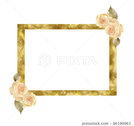 Antique hand-painted gold frame Antique hand-painted gold frame 86190963