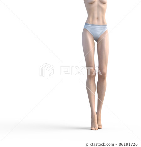 Beauty image young female perming3DCG illustration material 86191726
