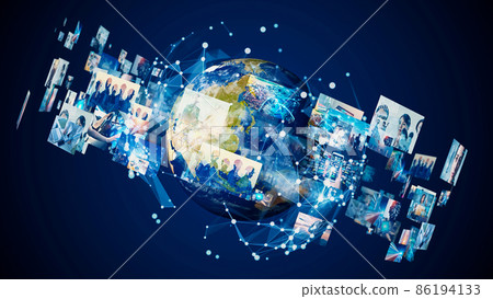 Global network video content - Stock Illustration [86194133] - PIXTA