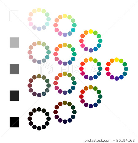 亮度飽和度顏色圖表 86194168