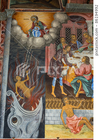 Bulgarian world heritage, frescoes of the monastery of Lira Bulgarian world heritage, frescoes of the monastery of Lira 86194992