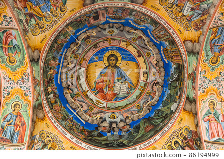 Bulgarian world heritage, frescoes of the monastery of Lira Bulgarian world heritage, frescoes of the monastery of Lira 86194999