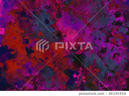 紅色夢幻般的血液水彩紋理背景 86195458