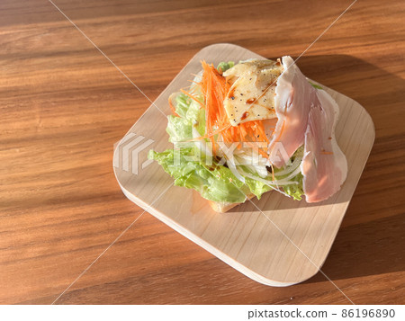 Open sandwich, time to spend deliciously at home 86196890