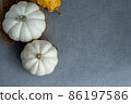 White and yellow pumpkin 86197586