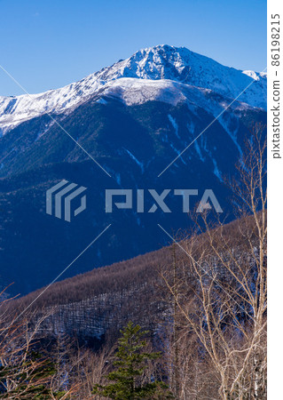Looking from the vicinity of Mt. Kitadake, Minami Alps Looking from the vicinity of Mt. Kitadake, Minami Alps 86198215
