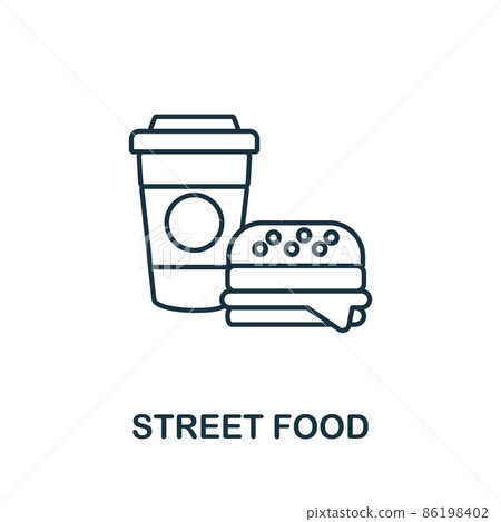 Street Food icon. Line element from big city life collection. Linear Street Food icon sign for web design, infographics and more. Street Food icon. Line element from big city life collection. Linear Street Food icon sign for web design, infographics and more. 86198402