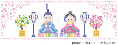 Hinamatsuri Hina-sama, Uchiura-sama and Hina-sama, male and female chicks 86198836