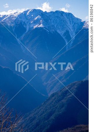 Southern Alps Akaishi Mountains Severe winter 86198842