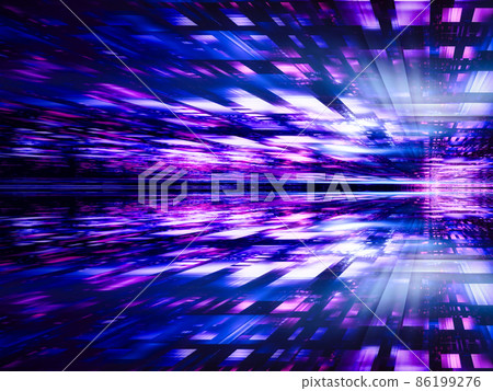 Technology background with perspective and motion blur effect - 3d illustration Technology background with perspective and motion blur effect - 3d illustration 86199276