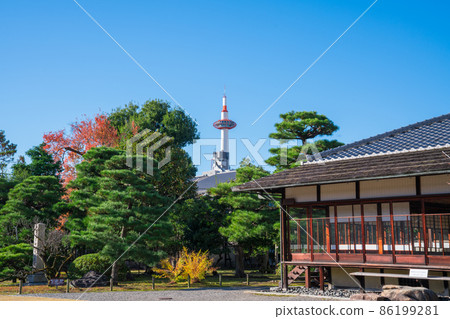 從京都Wataruen看到的京都塔 86199281
