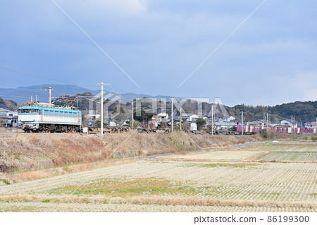 長崎本線肥前-文本-中原JR貨運EF81-455(門司) 長崎本線肥前-文本-中原JR貨運EF81-455(門司) 86199300