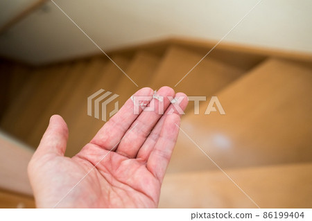 Dust check on stairs 86199404