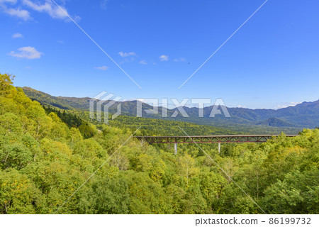 View from Mikuni Pass, Hokkaido, late summer View from Mikuni Pass, Hokkaido, late summer 86199732
