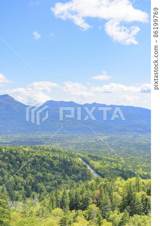 View from Mikuni Pass, Hokkaido, late summer View from Mikuni Pass, Hokkaido, late summer 86199769