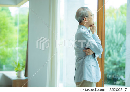 Thinking senior man Thinking senior man 86200247