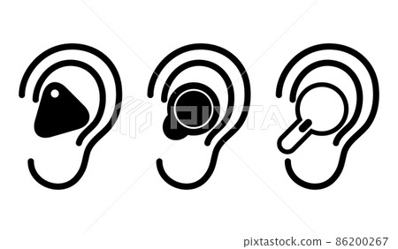 Wireless earphones on your ears 86200267