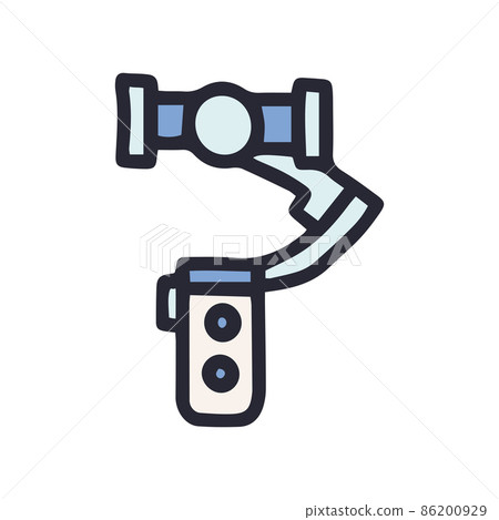 phone stabilizer color vector doodle simple icon 86200929
